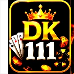 DK111 Game premium app icon with gold logo on black background